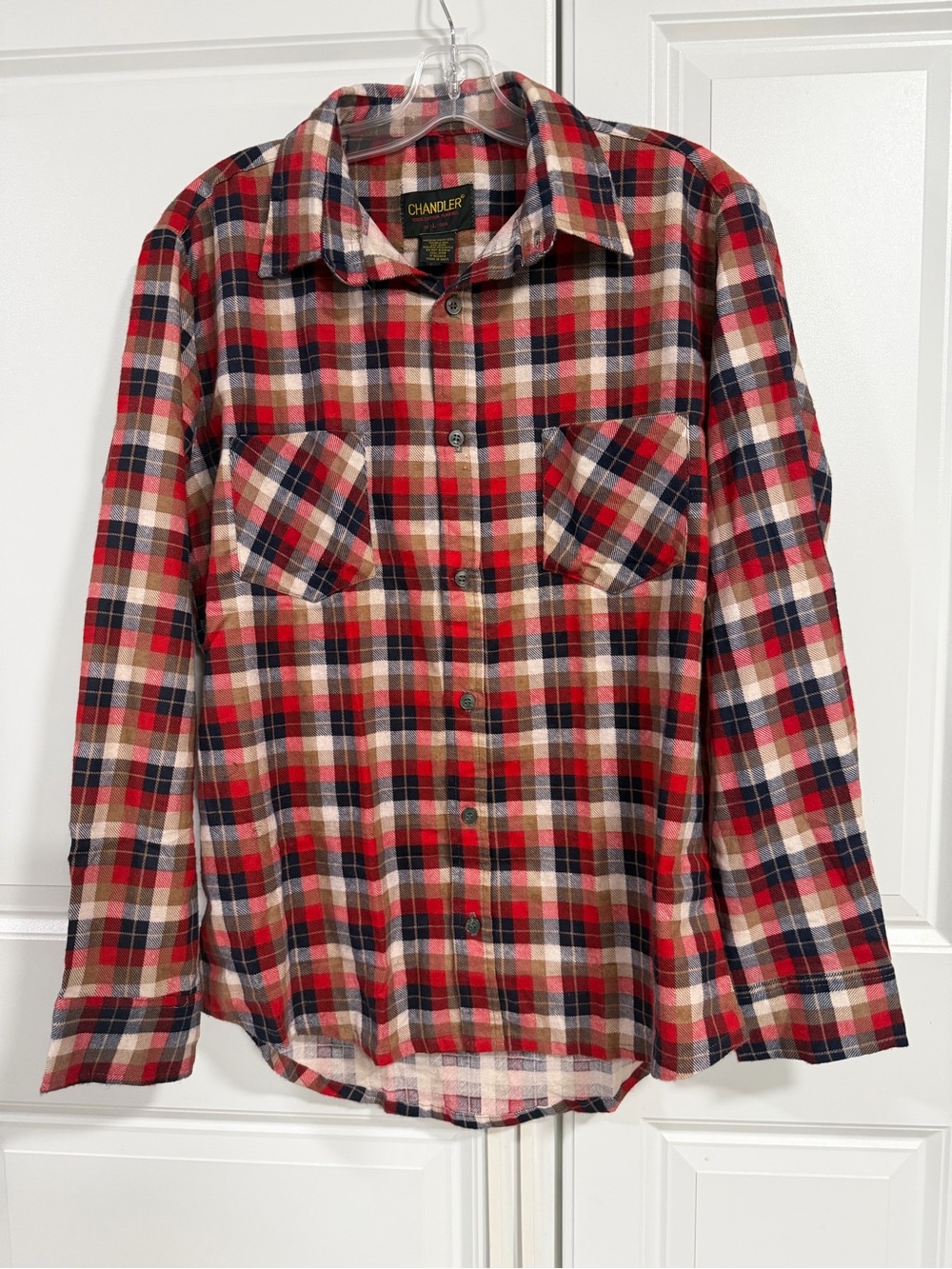 Chandler Men's Red Plaid Button-Down Shirt